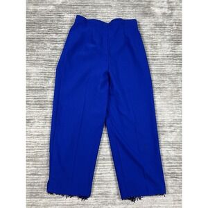 Units Pants Womens Medium Blue Pull On Rayon Blend Made in USA Tasseled